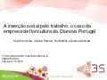 Empresa Inserção Floricultura Dianova ISUP A3S 2016