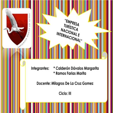 Empresa nacional e internacional. las prikas   astrid y gaston.