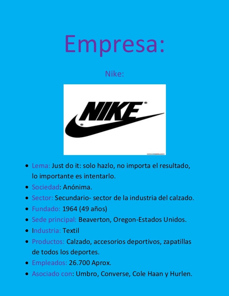 Empresa nike