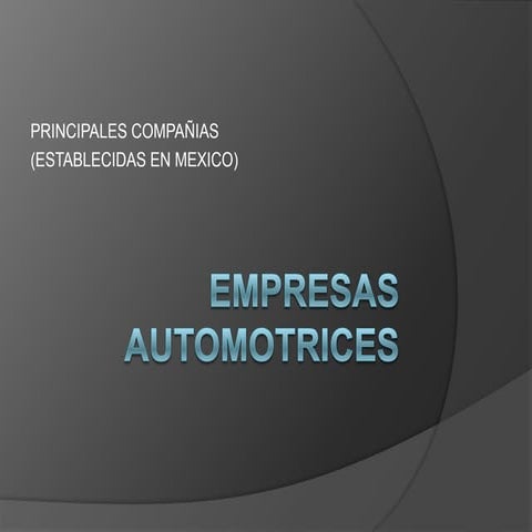 Empresas Automotrices by Brian