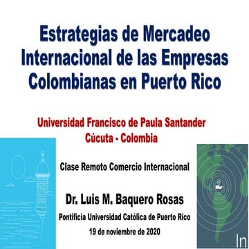 Internacionalizn de Empresas Colombianas hacia Puerto Rico
