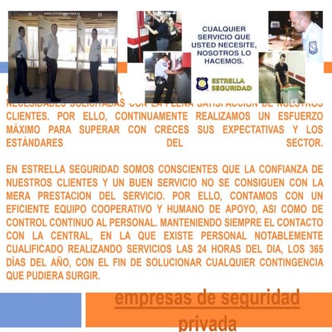 Empresas de seguridad privada | PPTX