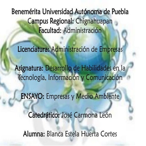 Empresa y medio ambiente rse