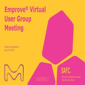 The Emprove® Program: Introduction of New Portfolio Additions