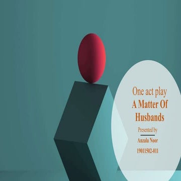 A matter of husbands by Ferenc Molnar