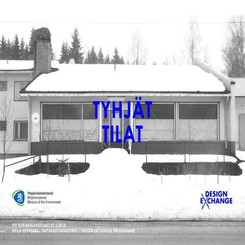 Reuse of Empty Spaces - Lecture at TUT research incubator