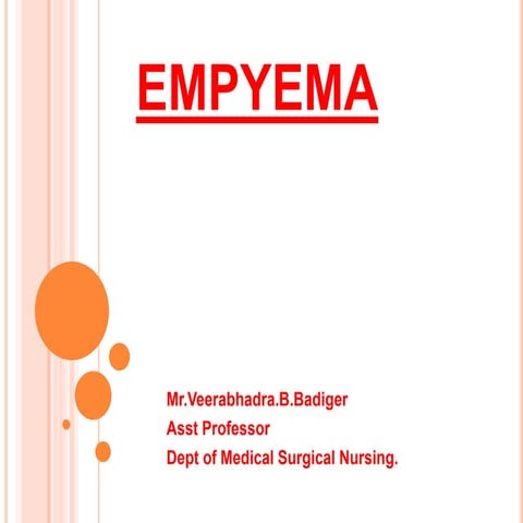 Empyema and nursing care