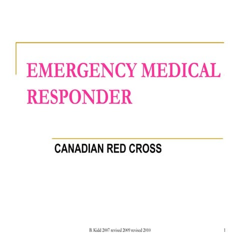 Emergency Medical Responder