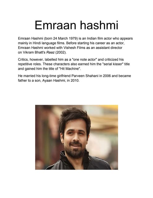 EMRAAN HASHMI