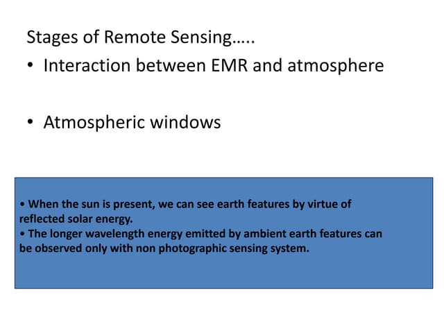 Interaction of EMR with atmosphere and earth surface | PDF