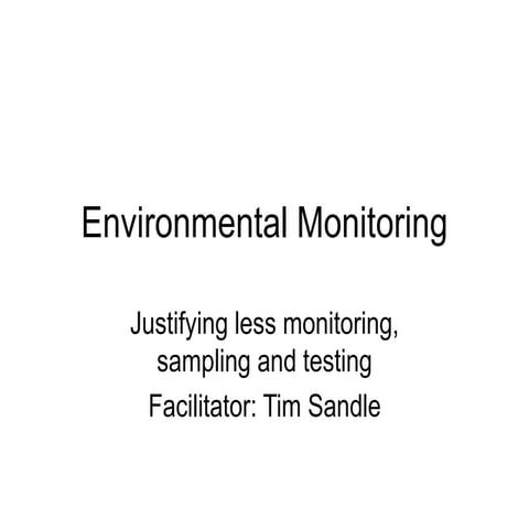 Reviewing environmental monitoring.ppt