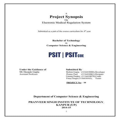 Electronic Medical Regulation