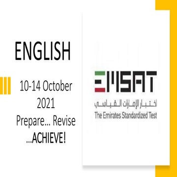 Emsat week  10-14 october - needha