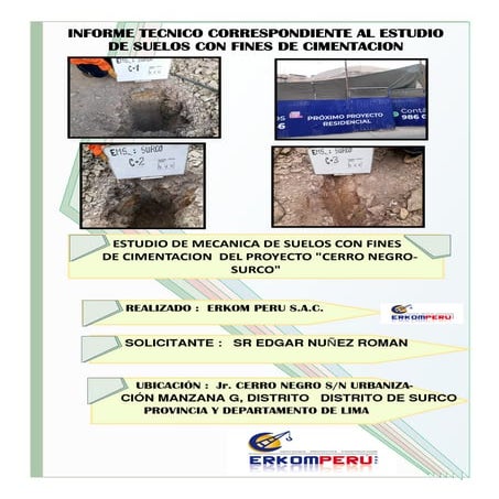 EMS  CON FINES DE CIMENTACION