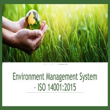 EMS ISO14001 2015 Training
