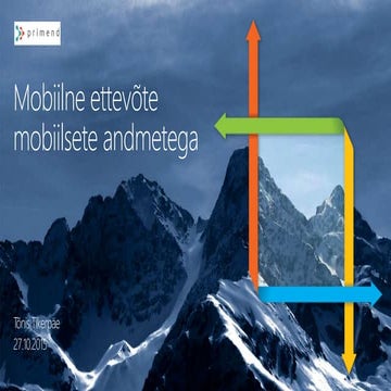 Primend Pilvekonverents - Mobiilne ettevõte mobiilsete andmetega