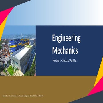 Statics of Particle (graphical and trigonometry method)