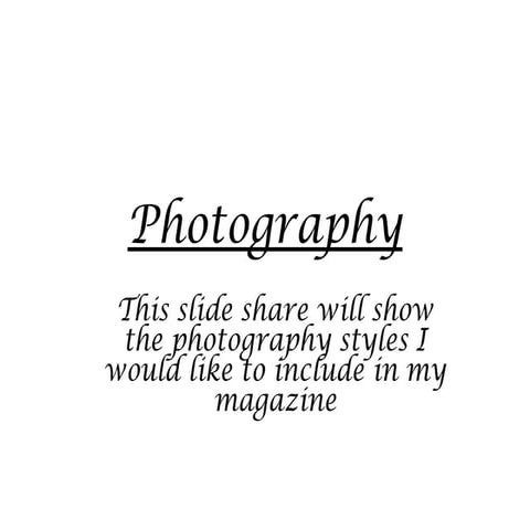 Photography Idea's