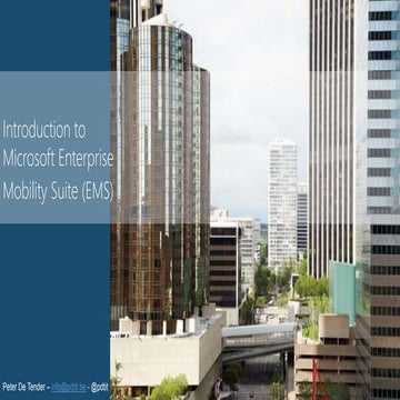 What is Microsoft Enterprise Mobility Suite and how to deploy it