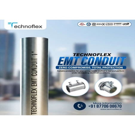 Precision-Crafted EMT Conduit Pipes for Maximum Safety ⚡🛡️ | Technoflex ...