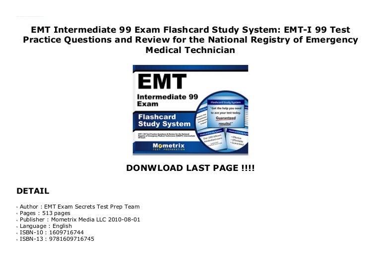 emt practice test flashcards