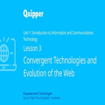 Comprehensive Overview of Convergent Technologies and Web Evolution | PPTX