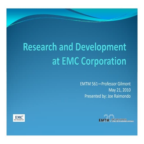 Emtm 561 final presentation emc-joe raimondo 21 may10