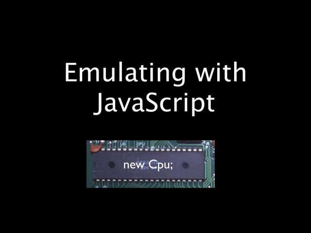Emulating With JavaScript