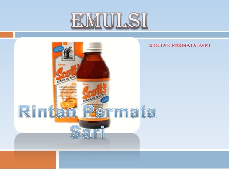Contoh Emulsi Obat - Simak Gambar Berikut
