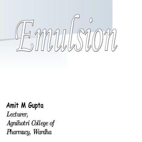 Emulsion