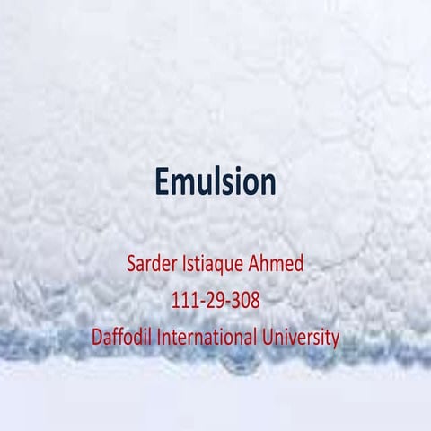 Emulsion