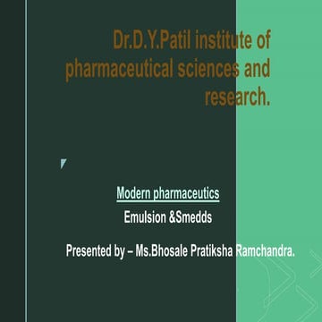 Emulsion and SMEDDS.pptx