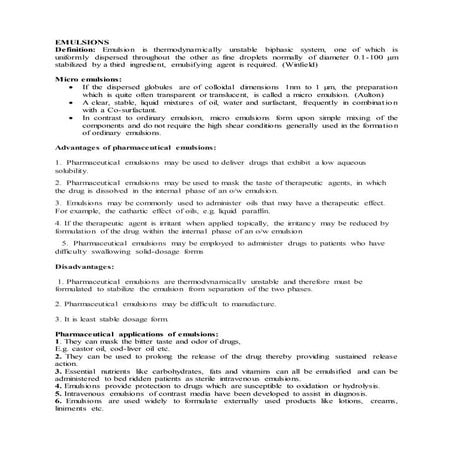 Emulsion assignment PDF file
