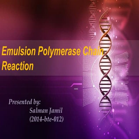 Emulsion pcr
