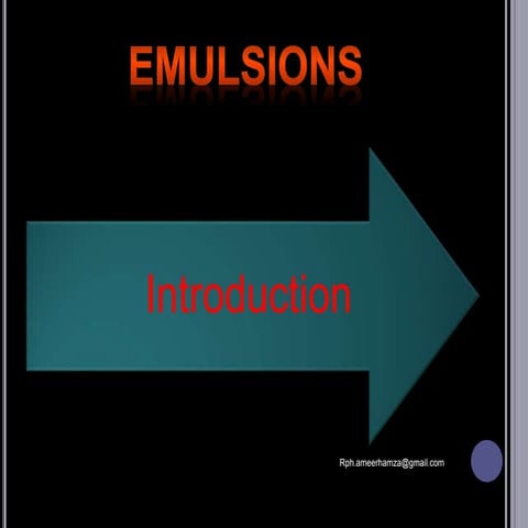 Emulsions
