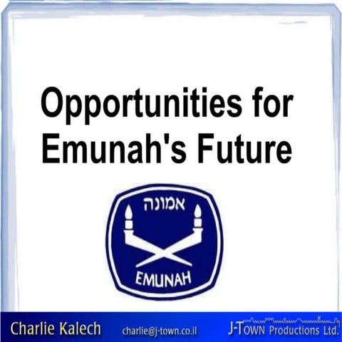 Technological Opportunities for Emunah
