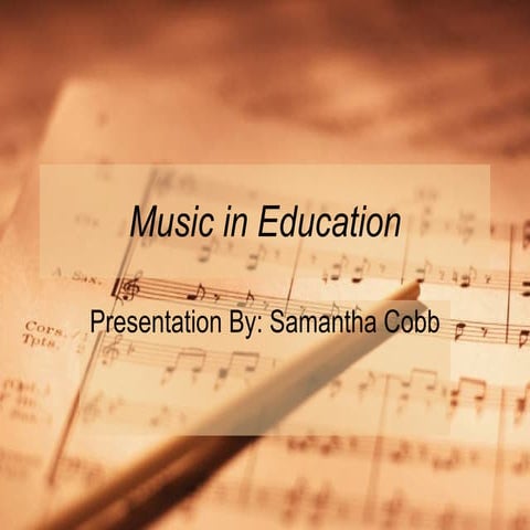 Music in Education