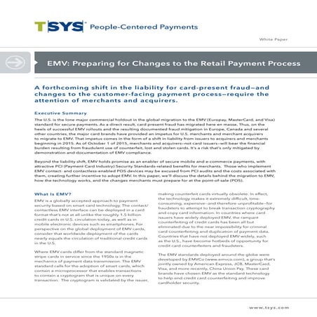 EMV: Preparing for Changes to the Retail Payment Process