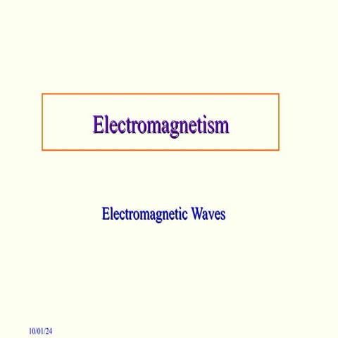 the electromagnetic  Waves & spectrum.ppt