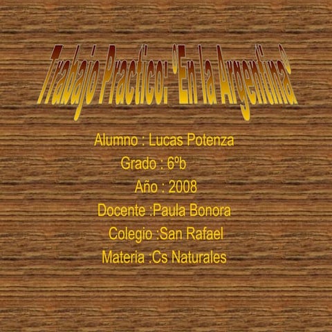 Biomas en La Argentina por Lucas Potenza 