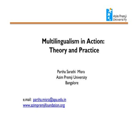 Multilingualism In Action Pdf