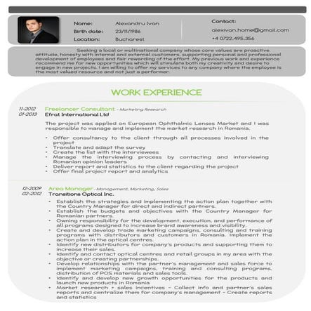 Alexandru Ivan Resume