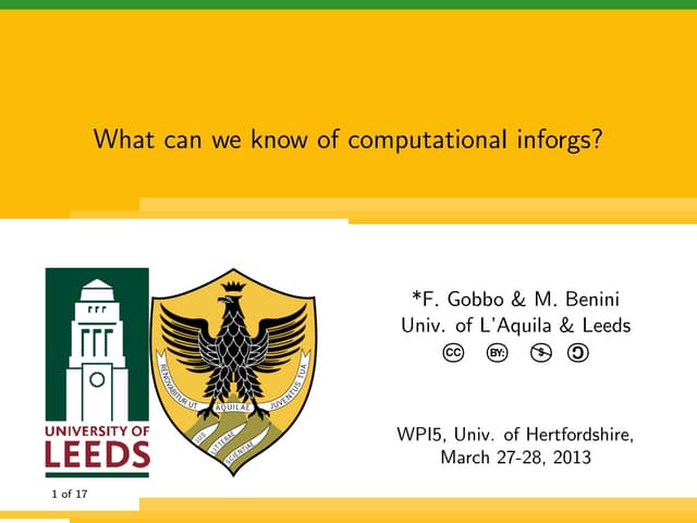 What can we know of computational i...