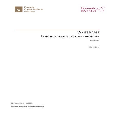 Lighting in and around the Home | PDF