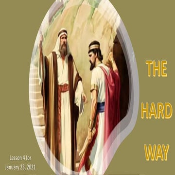 THE SABBATH SCHOOL - 1st QUARTER 2021 - LESSON 4 | PPT