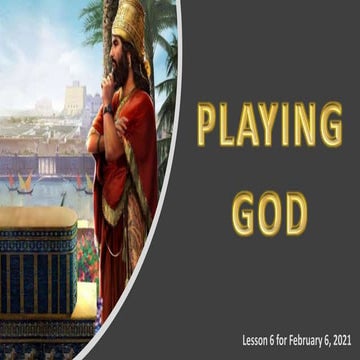 THE SABBATH SCHOOL - 1st QUARTER 2021 - LESSON 6 | PPT