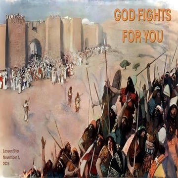 God fights for you sabbath school lesson