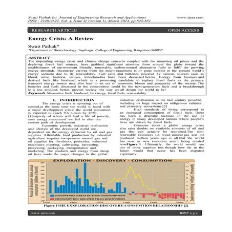 Cambridge | Jan-14 | Bioenergy from Plants and Algae: Biomass and ...