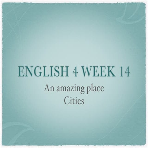 En4 week14 lessonplan