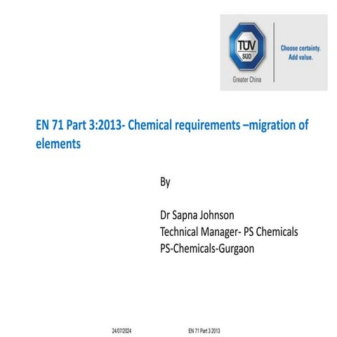 EN 71 Part 3 2013 migration of elements from toys